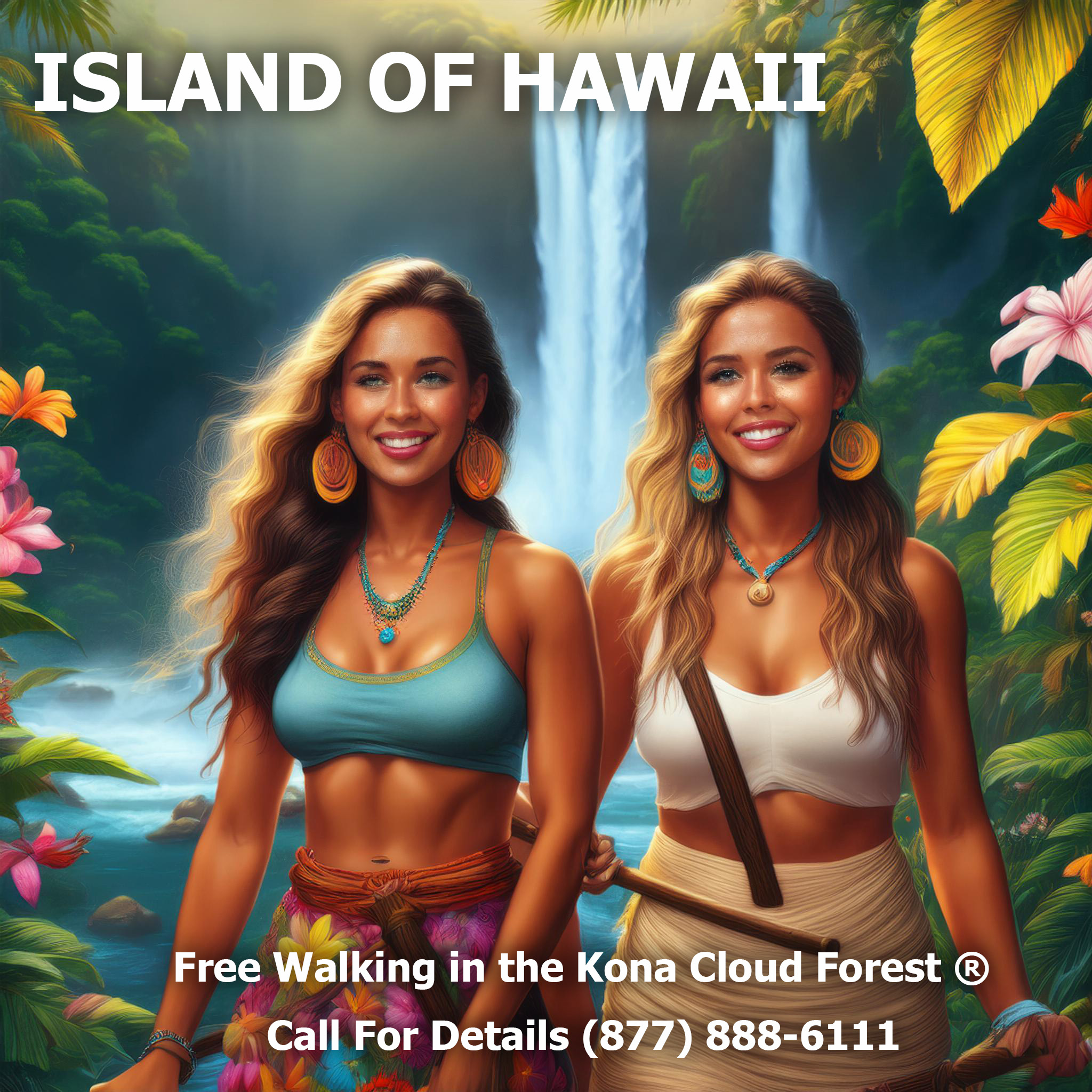 FREE WALKING - Island of Hawaii - Kona Cloud Forest ®